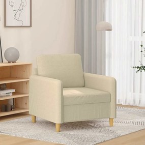 Poltrona Crema 60 Cm İn Tessuto /