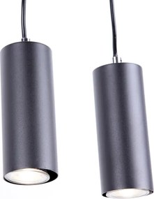 Globo 57911-4HB - Lampadario a sospensione con filo ROBBY 4xGU10/35W/230V nero