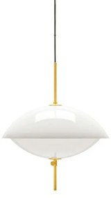 Clam Lampada a Sospensione Ø440 Opal/Brass - Fritz Hansen