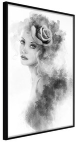 Poster  Mysterious Lady  Cornice Quadri Cornice nera, Larghezza x Altezza Home decor 20x30