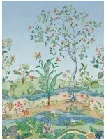 Osborne & Little Carta da parati panoramica Mythica Grasscloth - Azure
