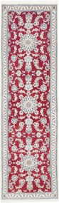 Nain Tappeto persiano 290x80 Rosso (Iran) Annodato A Mano
