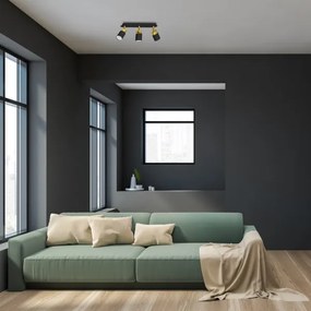 Faretto JOKER 3xGU10/25W/230V nero/oro