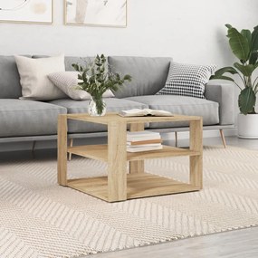 Tavolino Salotto Rovere Sonoma 59,5x59,5x40cm Legno Multistrato /