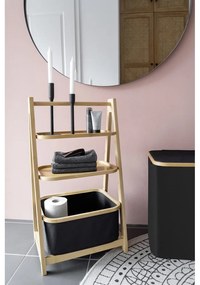 Mensola da bagno in bambù nero/naturale 44x80 cm Ecori - Wenko