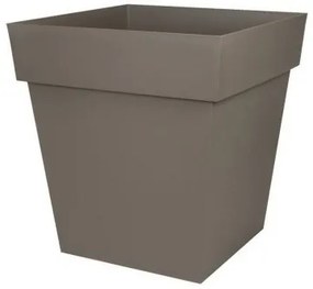 Vaso EDA Tuscan Taupé Plastica Quadrato Ø 50 cm (49,5 x 49,5 x 52,5 cm)