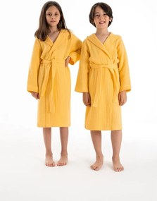 Accappatoio per bambini giallo in mussola 5-6 anni Muslin – Foutastic