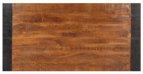 Tavolo da pranzo 140x70x76 cm in legno massello di mango grezzo