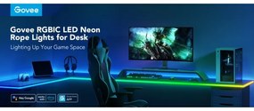 Govee - Neon LED tavolo retroilluminazione 3m RGBIC Wi-Fi