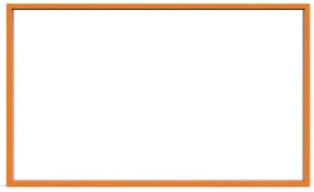 Gamba per mobili rettangolare STEELMI Tube in acciaio arancione lucido L 118 x P 8 x H 71 cm