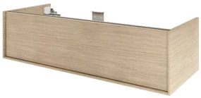 Mobile da bagno sotto lavabo SENSEA Neo Frame rovere naturale satinato L 120 x H 32 x P 48 cm 1 cassetto, lavabo non incluso