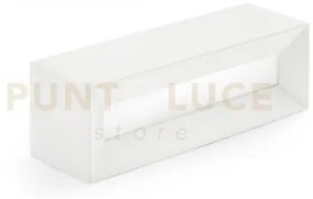 Hermione applique da parete 1 luce attacco g9 in gesso colore bianc...