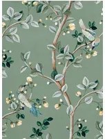 Coordonne Carta da parati Birds Prosperity - Jade
