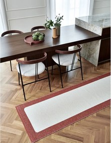 Tappeto da interno/esterno color mattone/color crema 70x120 cm Ilda Brick – Pappelina