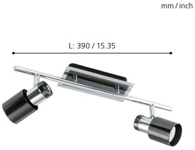 Eglo 30833 - Faretto LED DAVIDA 1 2xGU10/5W/230V