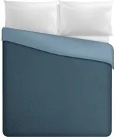 Trapuntino matrimoniale double face blu azzurro