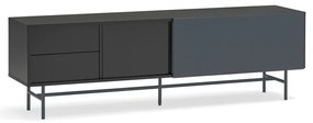 Tavolo TV nero-antracite 180x56 cm Nube - Teulat