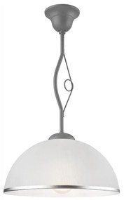 Lampadario a sospensione con supporto rigido RETRO 1xE27/60W/230V argento