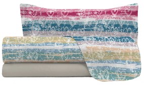 Completo letto 1 piazza e mezza Lovelines cuori Datex