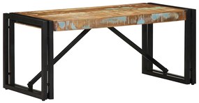 Tavolino Salotto Multicolore 80x40x35cm Legno Massello Recupero /