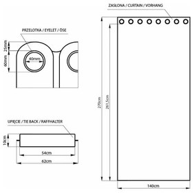 Tenda parzialmente oscurante viola in velluto 140x270 cm Eyelets – Restilo