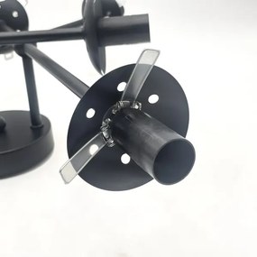 Brilagi - Lampadario da soffitto MALIVA 6xE14/15W/230V nero/bianco