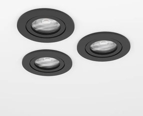 Eglo 902265 - Set da 3 faretti da incasso BARRANCO LED/4,8W/230V nero