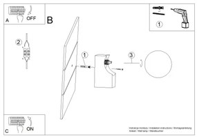 Sollux SL.1682 - Applique BULBO 1xG9/8W/230V faggio/bianco