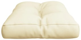 Cuscino per Pallet Crema 80x40x12 cm in Tessuto