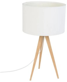 Lampada da tavolo bianca Legno, ø 28 cm Tripod - Zuiver