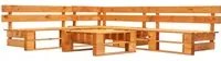 Set Divani da Giardino su Pallet 4 pz Marrone Miele in Legno cod mxl 49901