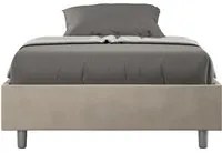 Letto Matrimoniale Francese Sommier 150x210 cm Senza Rete Azelia Sabbia