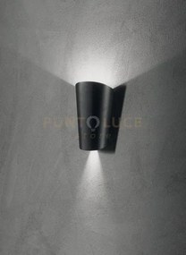 Applique led per esterno pic nero ap.pic-nero a doppia emissione