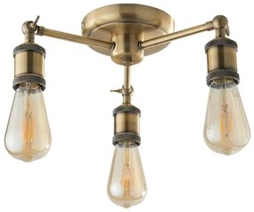 Endon 97243 - Faretto HAL 3xE27/10W/230V ottone