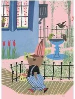 KEK Amsterdam Carta da parati panoramica Bear Blue House - Multicolor – 2.435m Breite