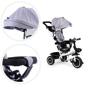 Triciclo, passeggino in grigio ECOTOYS