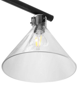 LAMPADA DA SOFFITTO DI VETRO METALLICO APP318-3CP
