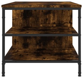 Tavolino da salotto rovere fumo 100x50x45 cm legno multistrato