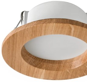 Faretto LED incasso WOODY SPOT 5,5W 230V 4000K rovere Ø10 cm