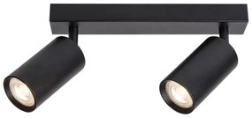 Rabalux 2085 - Faretto da binario SOLO 2xGU10/25W/230V nero
