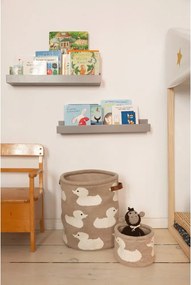 Organizzatore in cotone beige Anatra, ø 16 cm - Kindsgut