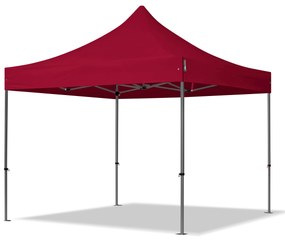 TOOLPORT 3x3m gazebo pieghevole, PREMIUM acciaio, rosso - (600031)