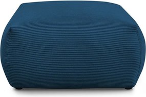 Poggiapiedi in blu scuro con rivestimento in velluto a coste Voltaire – Bobochic Paris