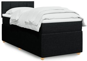 Giroletto A Molle Con Materasso Nero 80x200 Cm İntessuto /