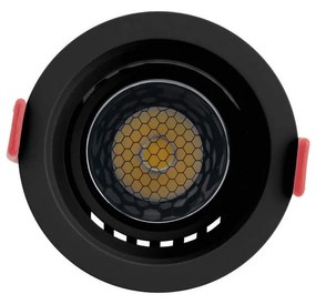 Faro LED da Incasso 12W Orientabile CRI92 Foro 75mm Bianco CCT UGR11 Colore Bianco Variabile CCT
