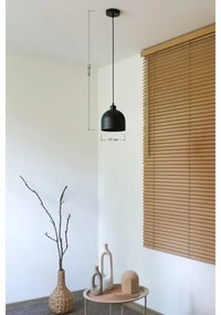 Duolla - Lampada a sospensione con cavo IRONLINE 1xE27/15W/230V Ø 17 cm nero