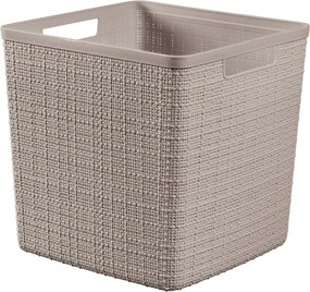 Cesto contenitivo in plastica 28x28x27 cm Jute – Curver