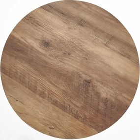 Tavolino NUBIRA 51x40 cm nero/noce