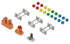 Set di attacchi per binari a sfera per ascensori, 24 pezzi - Hubelino