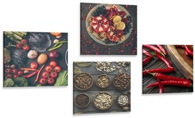 Set di quadri – Specialità culinarie